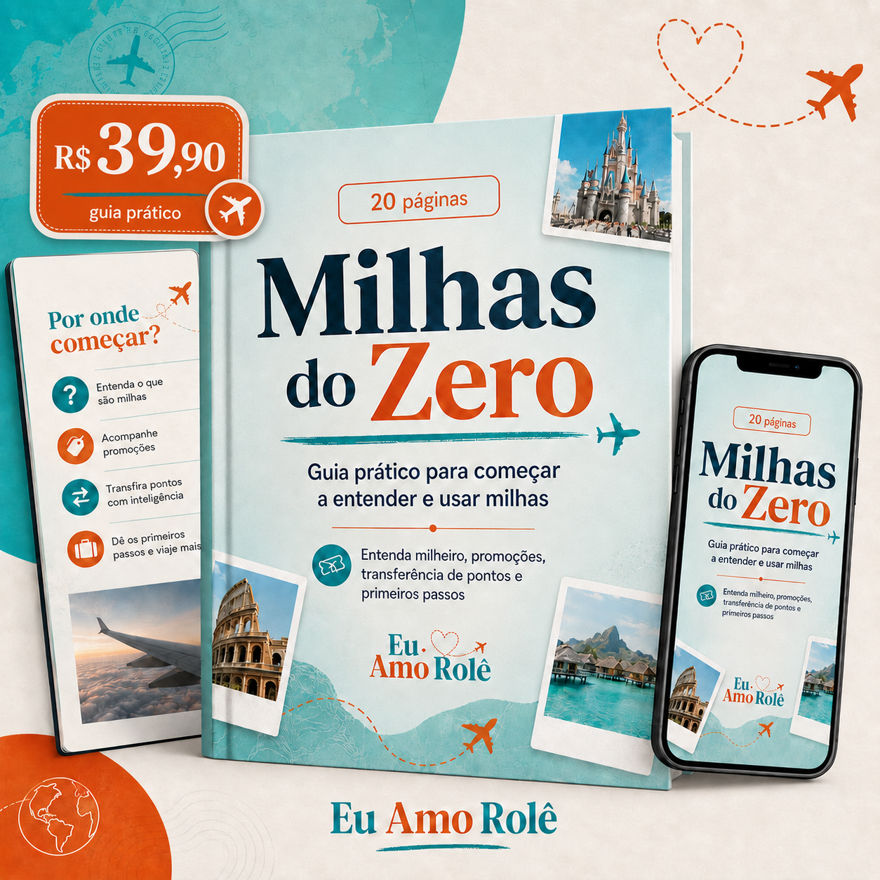 E-book Milhas do Zero por R$ 39,90