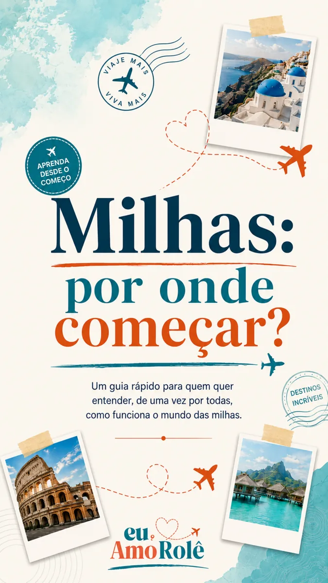 Capa do e-book gratuito Milhas: por onde começar?