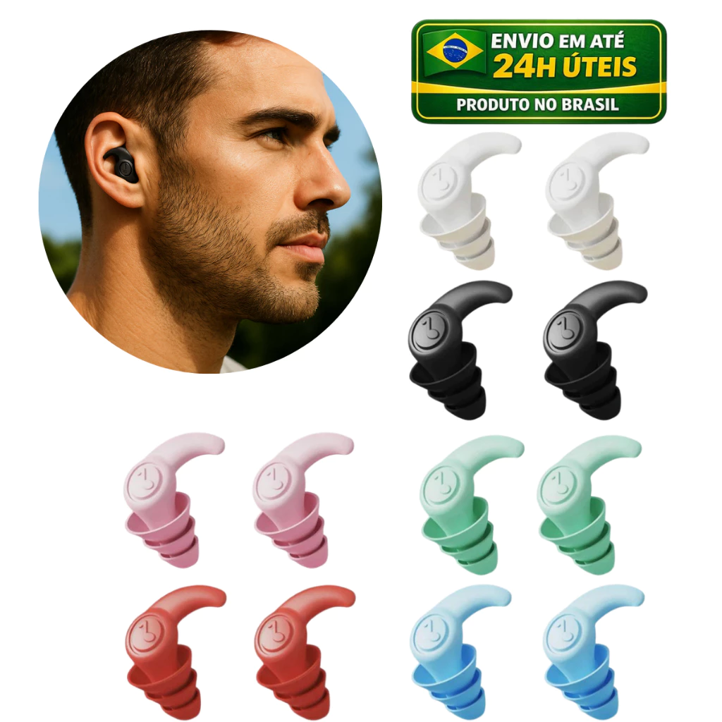 Protetor auricular para voo