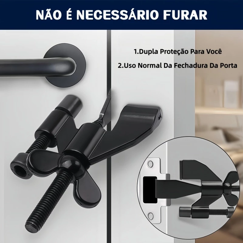 Trava de segurança para porta
