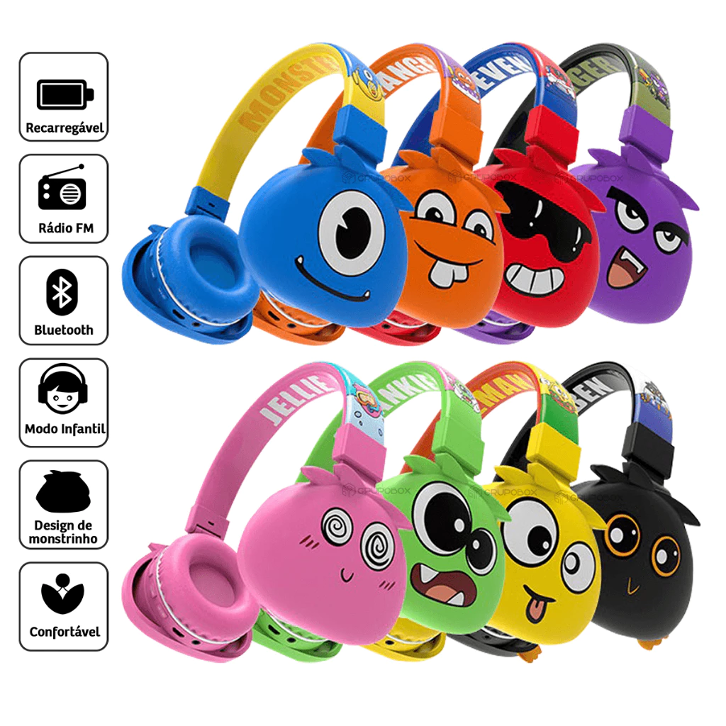 Fone de Ouvido Infantil Bluetooth