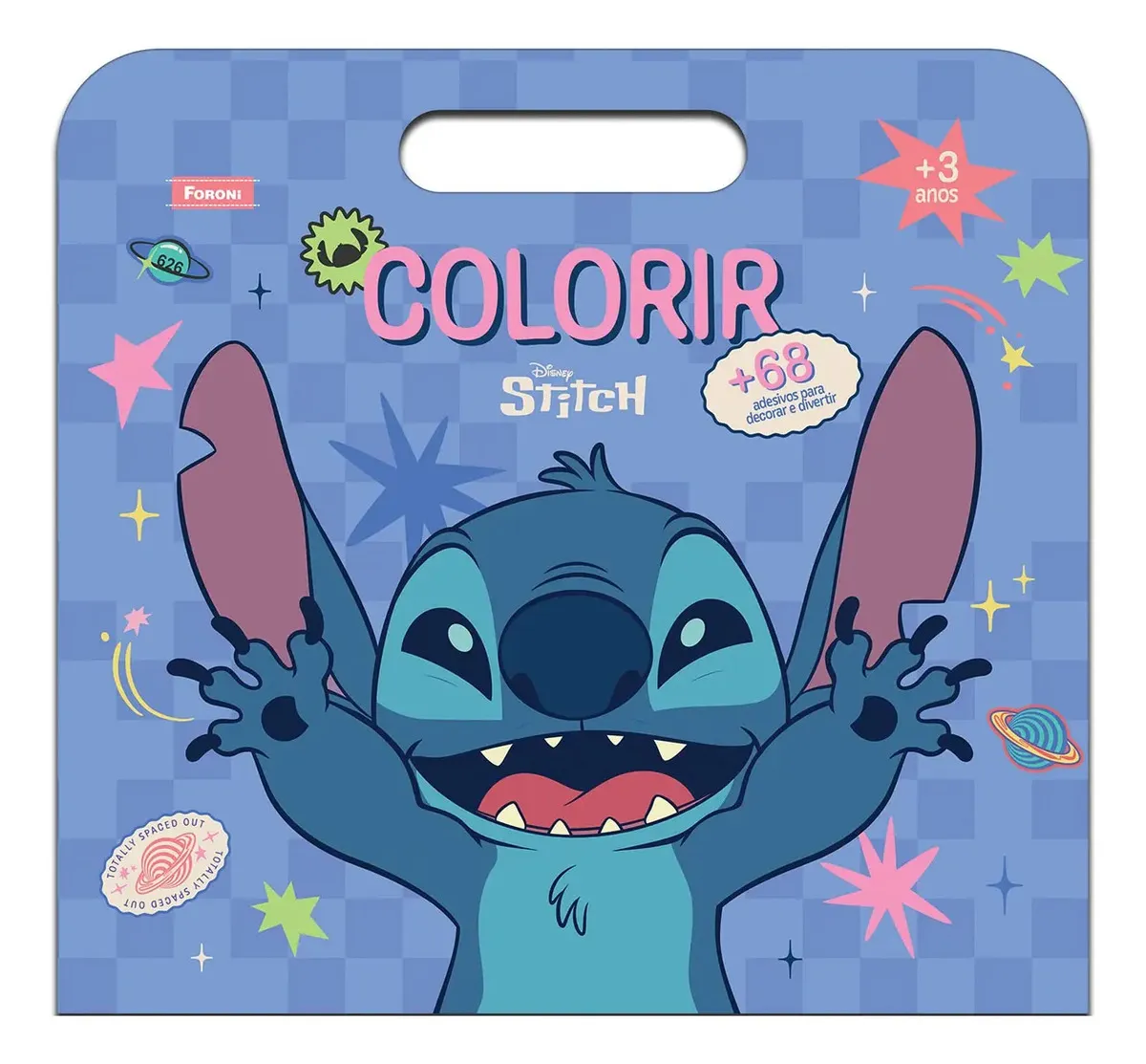 Livro de Colorir + Adesivos Stitch